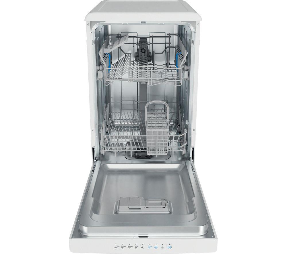 INDESIT Push&Go IN2FD10CS70WUK Slimline Dishwasher - White image number 4 of 5