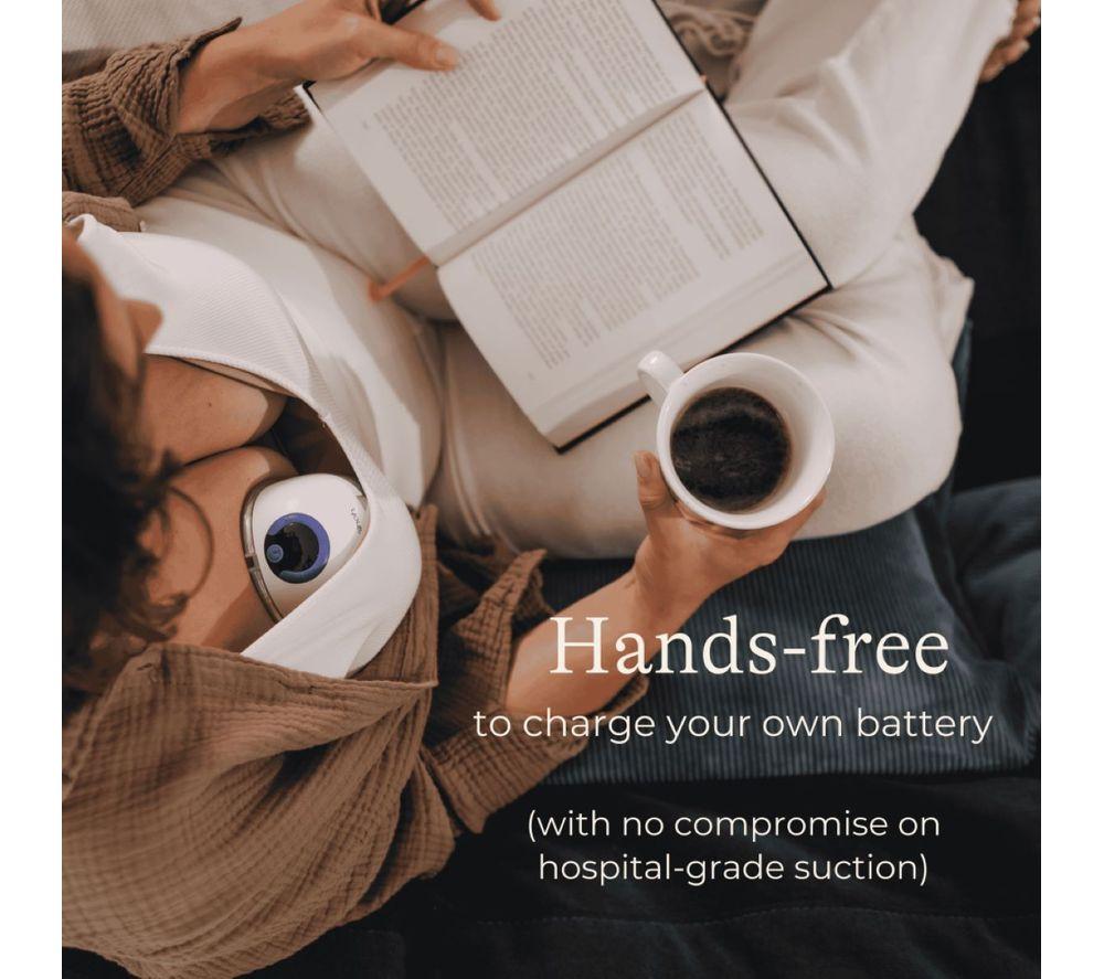 LANSINOH Wearable Single Electric Breast Pump - White image number 8 of 13