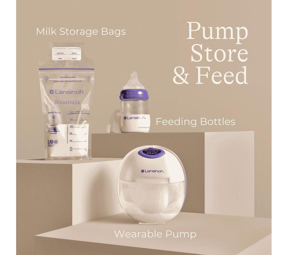 LANSINOH Wearable Single Electric Breast Pump - White image number 10 of 13