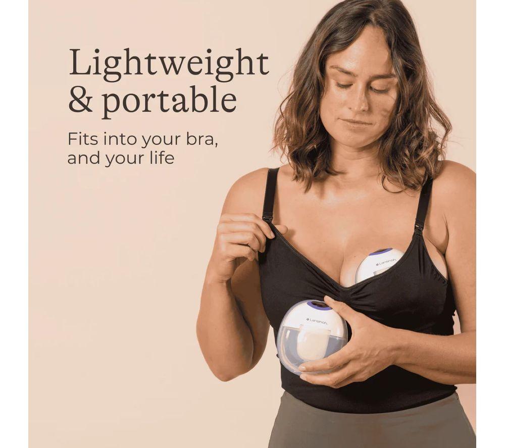 LANSINOH Wearable Single Electric Breast Pump - White image number 11 of 13