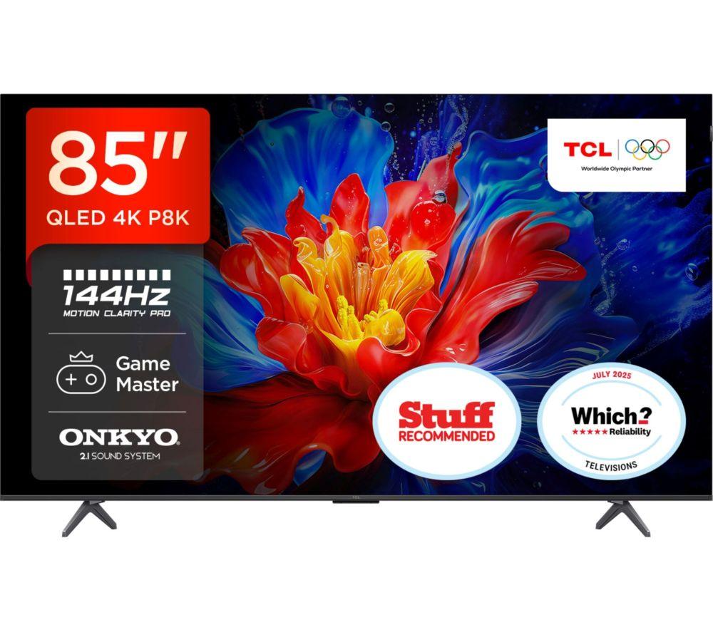 TCL 85P8K 85" Smart 4K Ultra HD HDR QLED TV image number 2 of 18