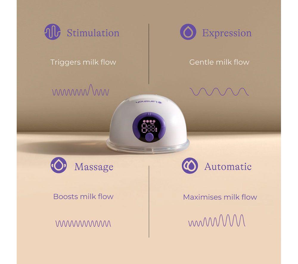 LANSINOH Wearable Double Electric Breast Pump - White image number 6 of 11