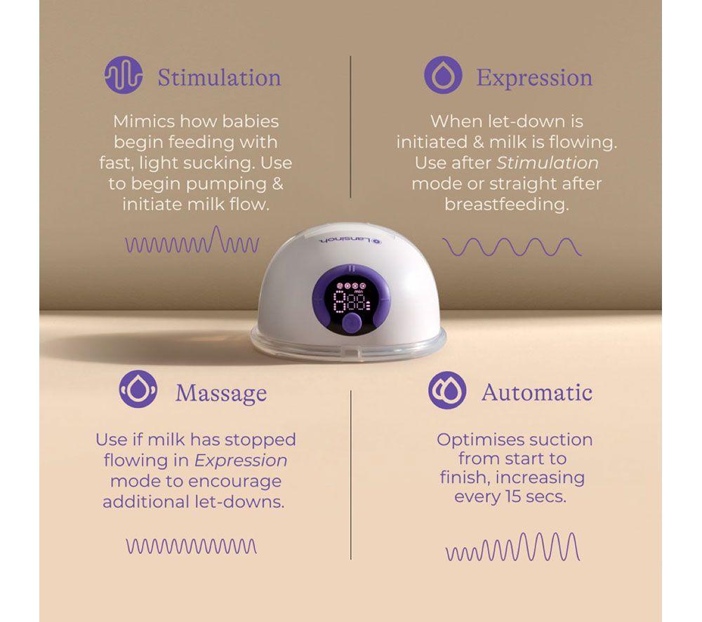 LANSINOH Wearable Double Electric Breast Pump - White image number 7 of 11