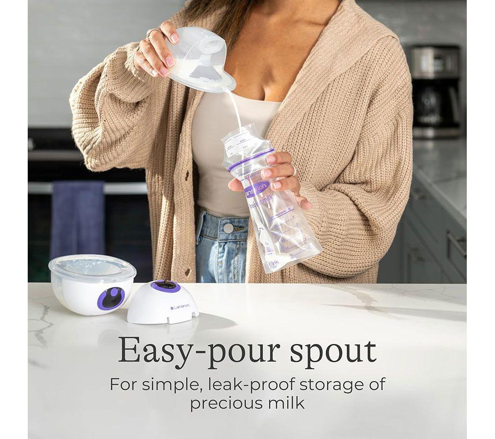 LANSINOH Wearable Double Electric Breast Pump - White image number 10 of 11