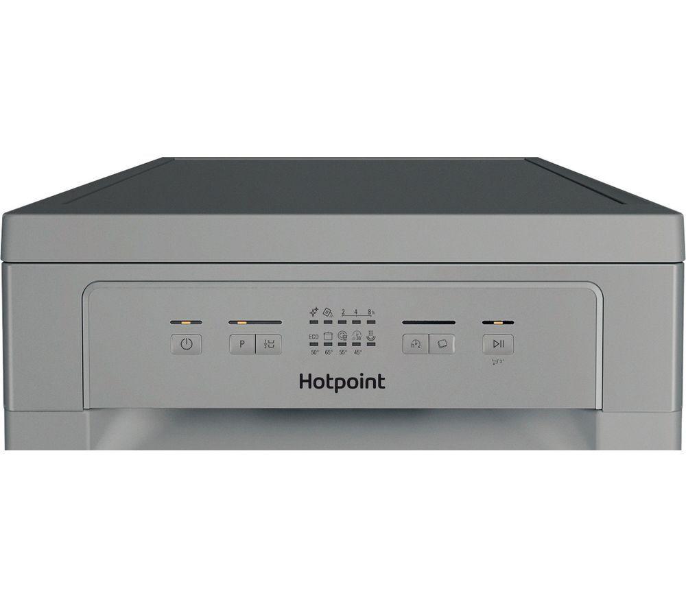HOTPOINT HP2FE10CS90SUK Slimline Dishwasher - Silver image number 6 of 10