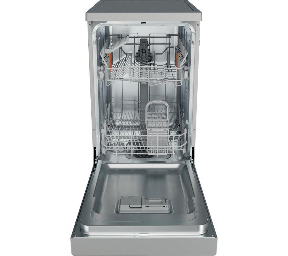 HOTPOINT HP2FE10CS90SUK Slimline Dishwasher - Silver image number 7 of 10