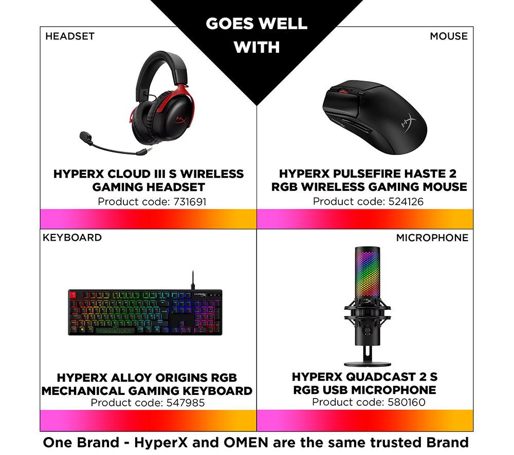 HP OMEN 32c Quad HD 31.5" LED Gaming Monitor - Black image number 2 of 16