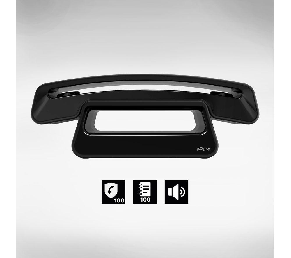 ALCATEL ePure Cordless Home Phone - Black image number 3 of 7