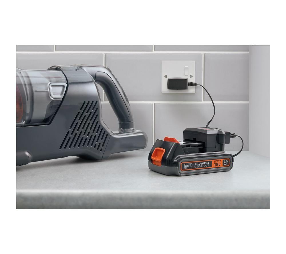 BLACK + DECKER PowerSeries+ BHFEA18D1-GB Cordless Vacuum Cleaner - Grey & Orange image number 8 of 15