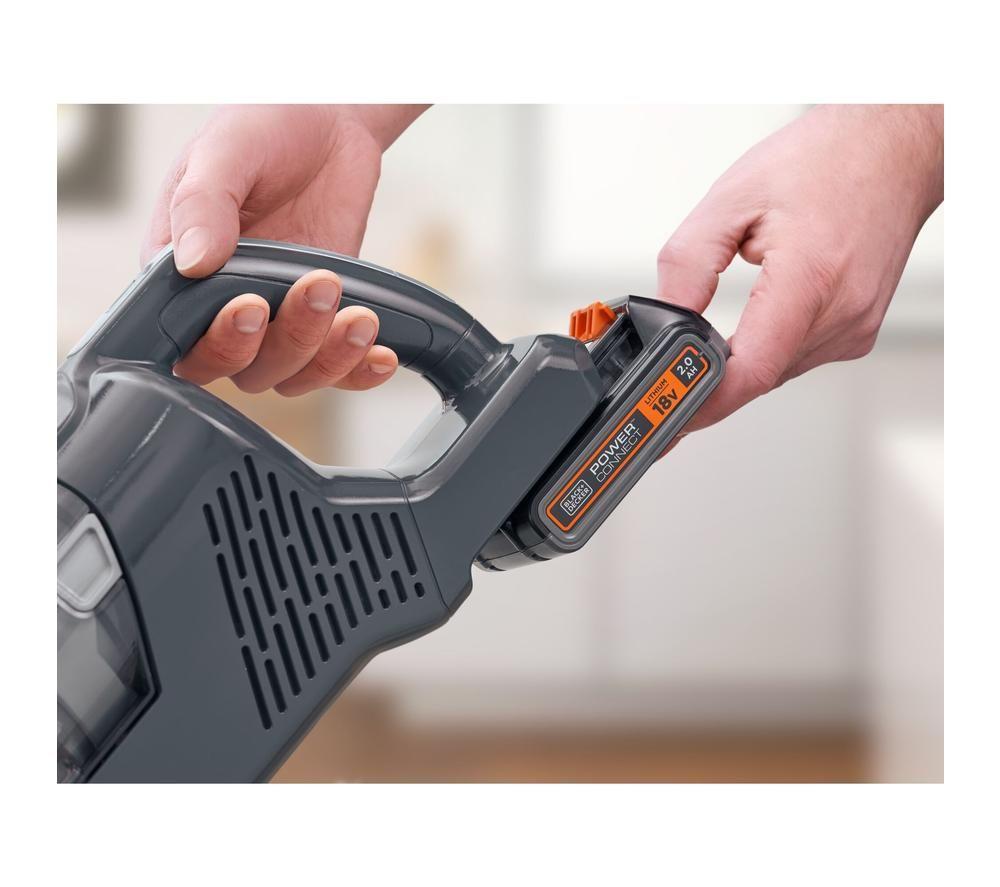 BLACK + DECKER PowerSeries+ BHFEA18D1-GB Cordless Vacuum Cleaner - Grey & Orange image number 9 of 15