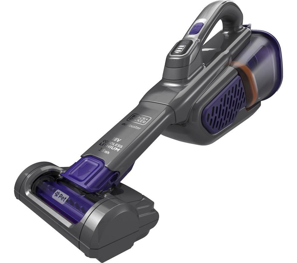 BLACK + DECKER Dustbuster BHHV520BFP-GB Handheld Vacuum Cleaner - Purple & Grey image number 3 of 9