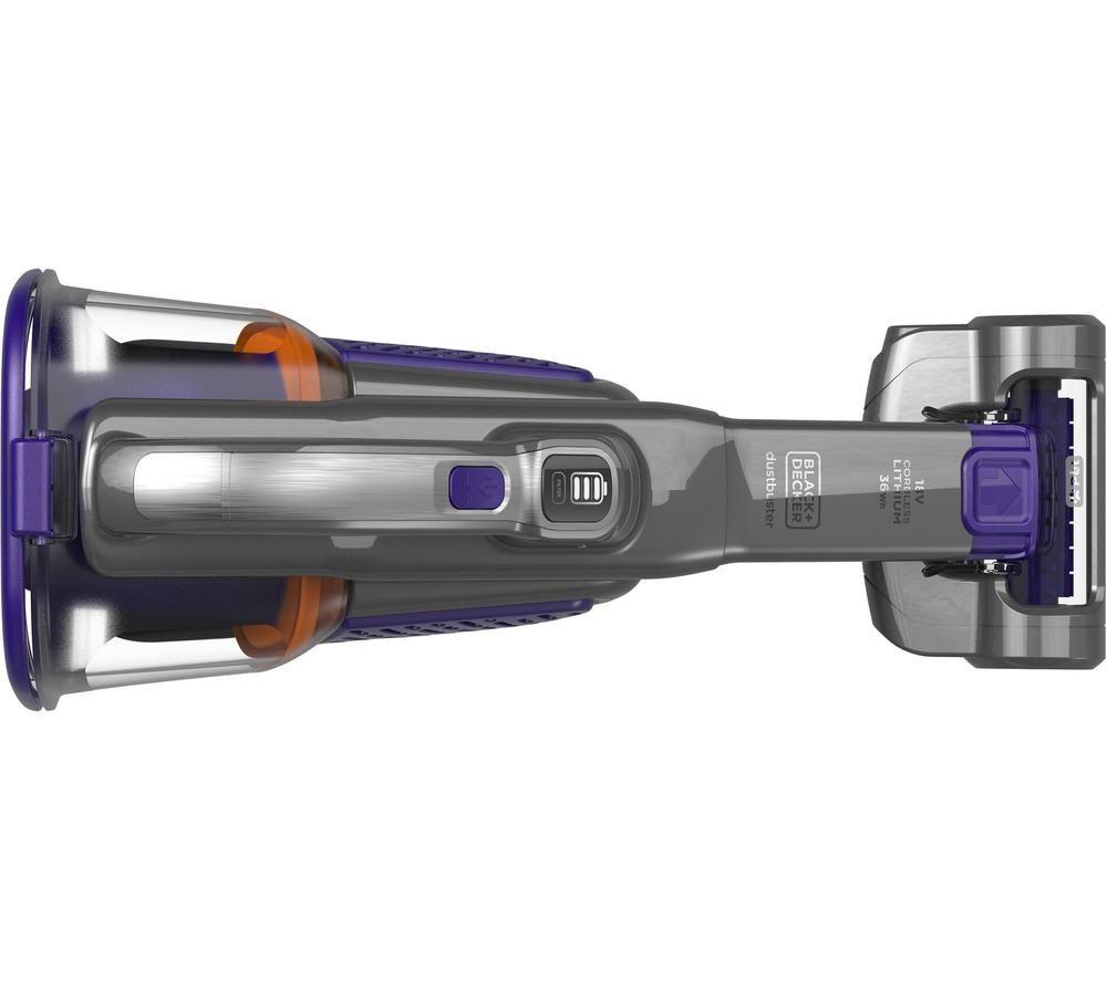 BLACK + DECKER Dustbuster BHHV520BFP-GB Handheld Vacuum Cleaner - Purple & Grey image number 4 of 9