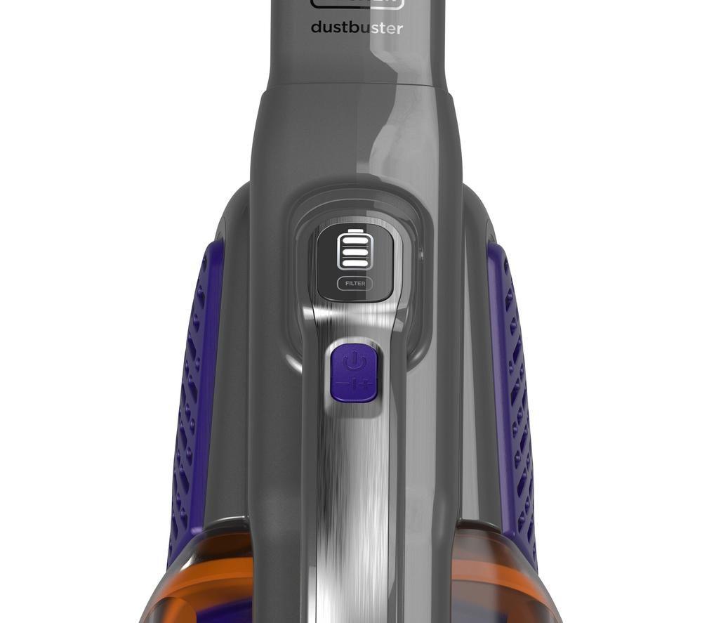 BLACK + DECKER Dustbuster BHHV520BFP-GB Handheld Vacuum Cleaner - Purple & Grey image number 5 of 9