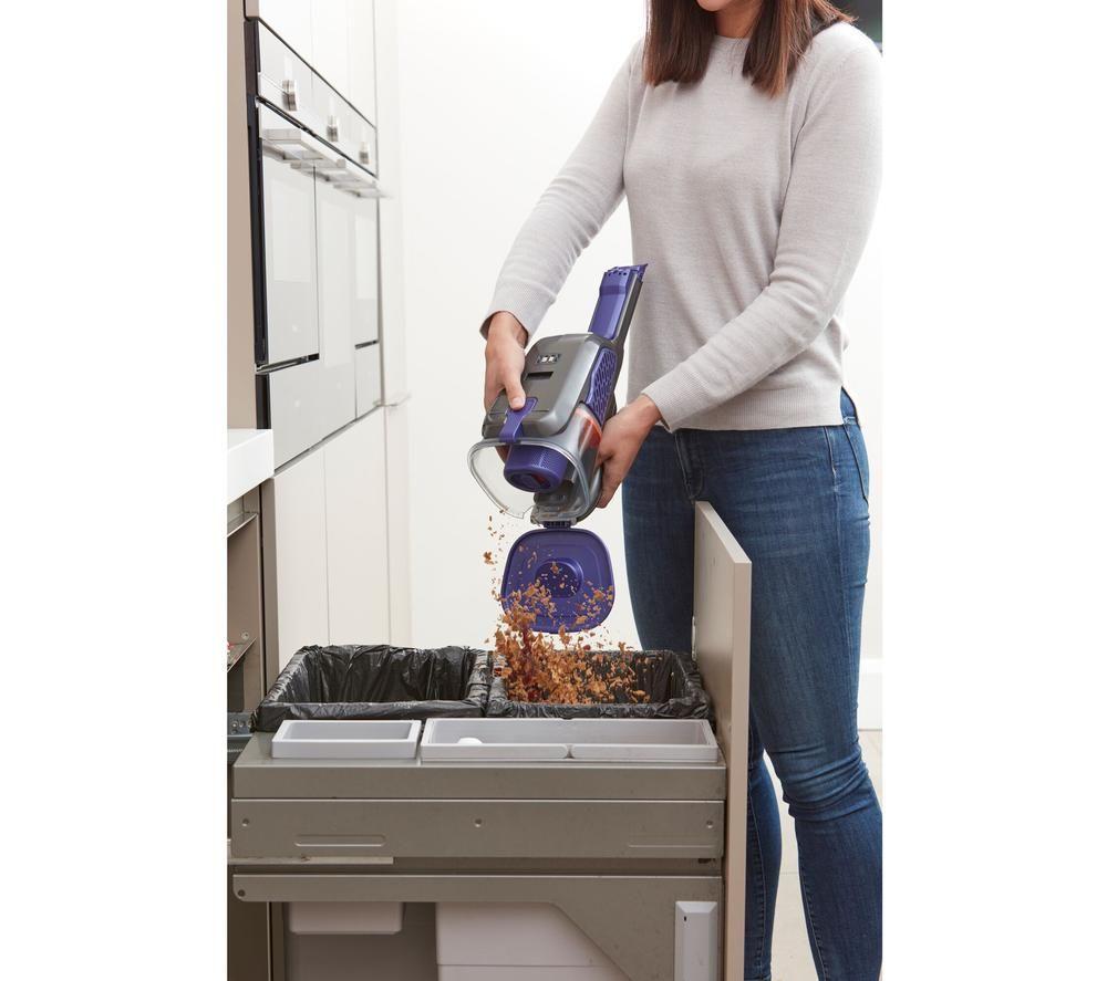BLACK + DECKER Dustbuster BHHV520BFP-GB Handheld Vacuum Cleaner - Purple & Grey image number 6 of 9