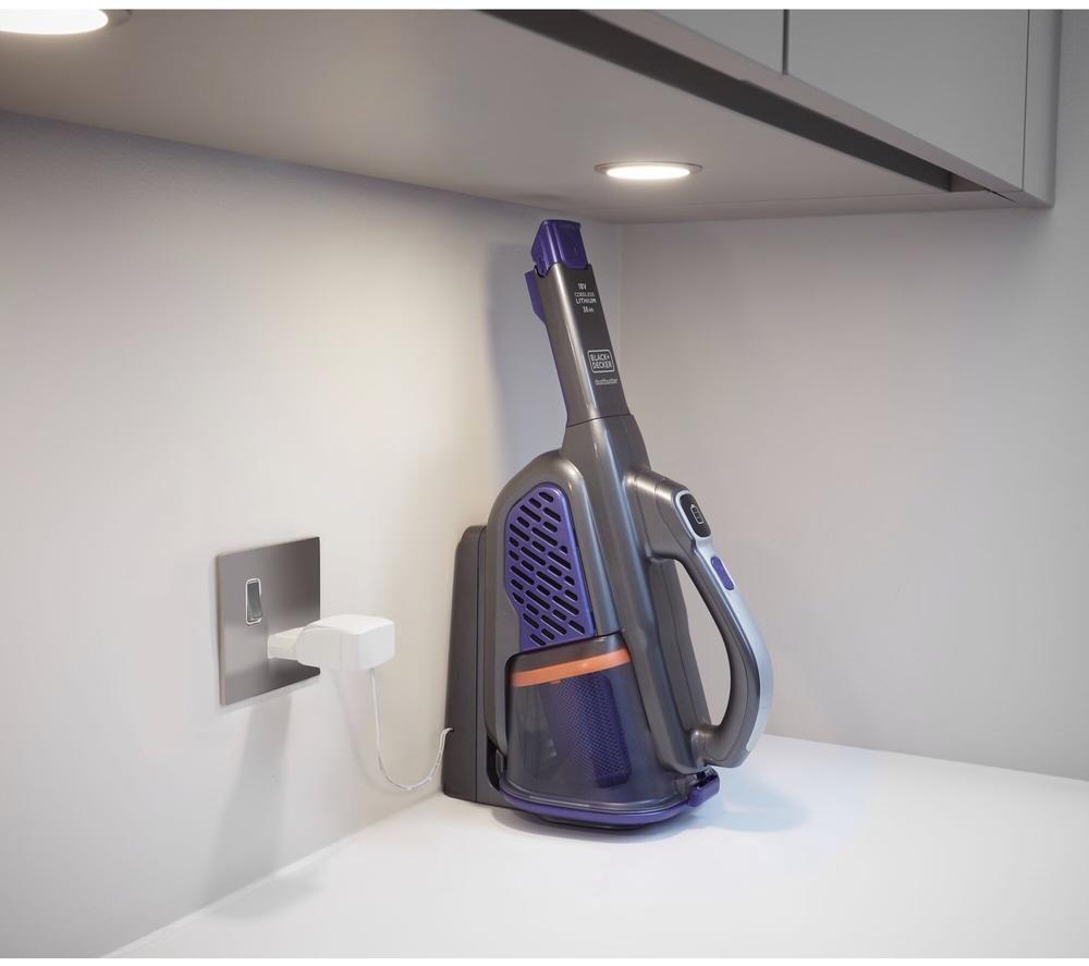 BLACK + DECKER Dustbuster BHHV520BFP-GB Handheld Vacuum Cleaner - Purple & Grey image number 7 of 9