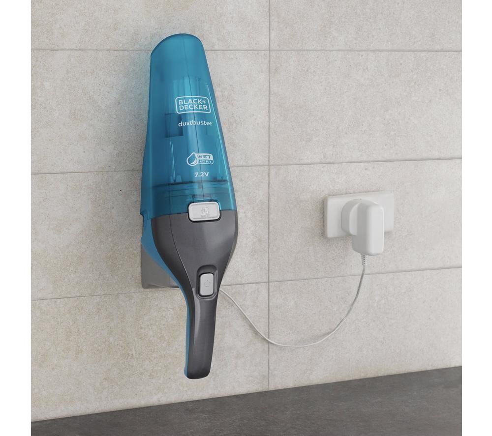 BLACK + DECKER DustBuster WDC215WA-GB Handheld Vacuum Cleaner - Blue & Grey image number 3 of 10