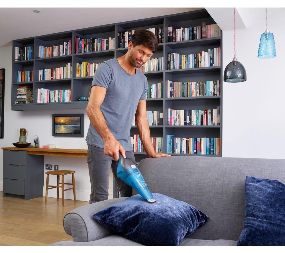 BLACK + DECKER DustBuster WDC215WA-GB Handheld Vacuum Cleaner - Blue & Grey image number 6 of 10