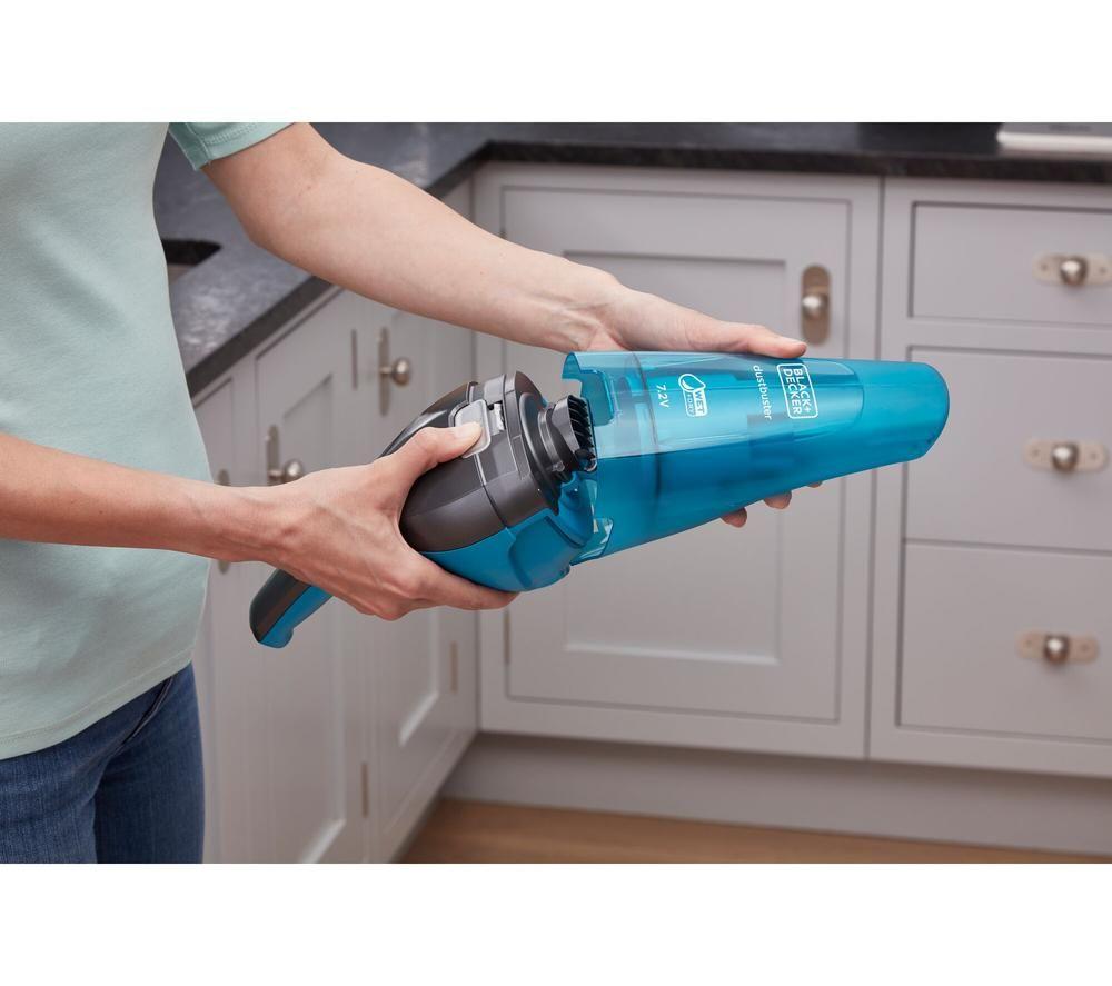 BLACK + DECKER DustBuster WDC215WA-GB Handheld Vacuum Cleaner - Blue & Grey image number 7 of 10