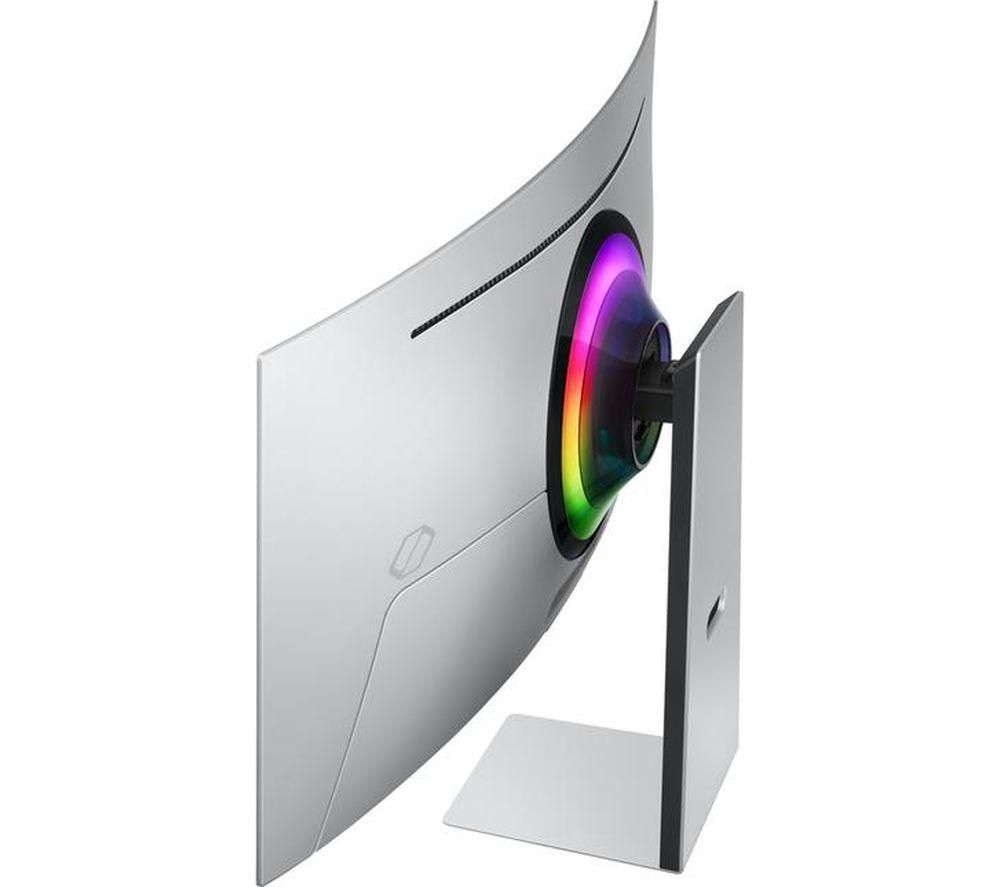 SAMSUNG Odyssey G8 LS34DG850SUXXU Quad HD 34" Curved QD-OLED Smart Gaming Monitor - Silver image number 5 of 10