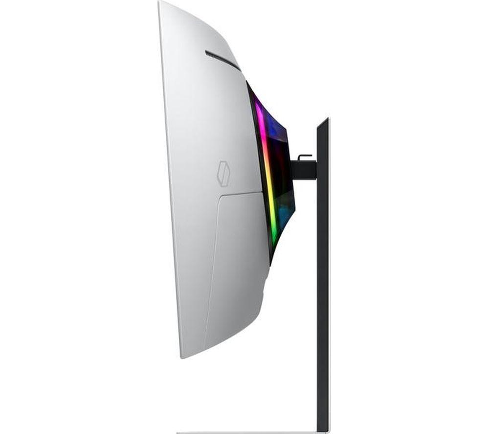 SAMSUNG Odyssey G8 LS34DG850SUXXU Quad HD 34" Curved QD-OLED Smart Gaming Monitor - Silver image number 8 of 10