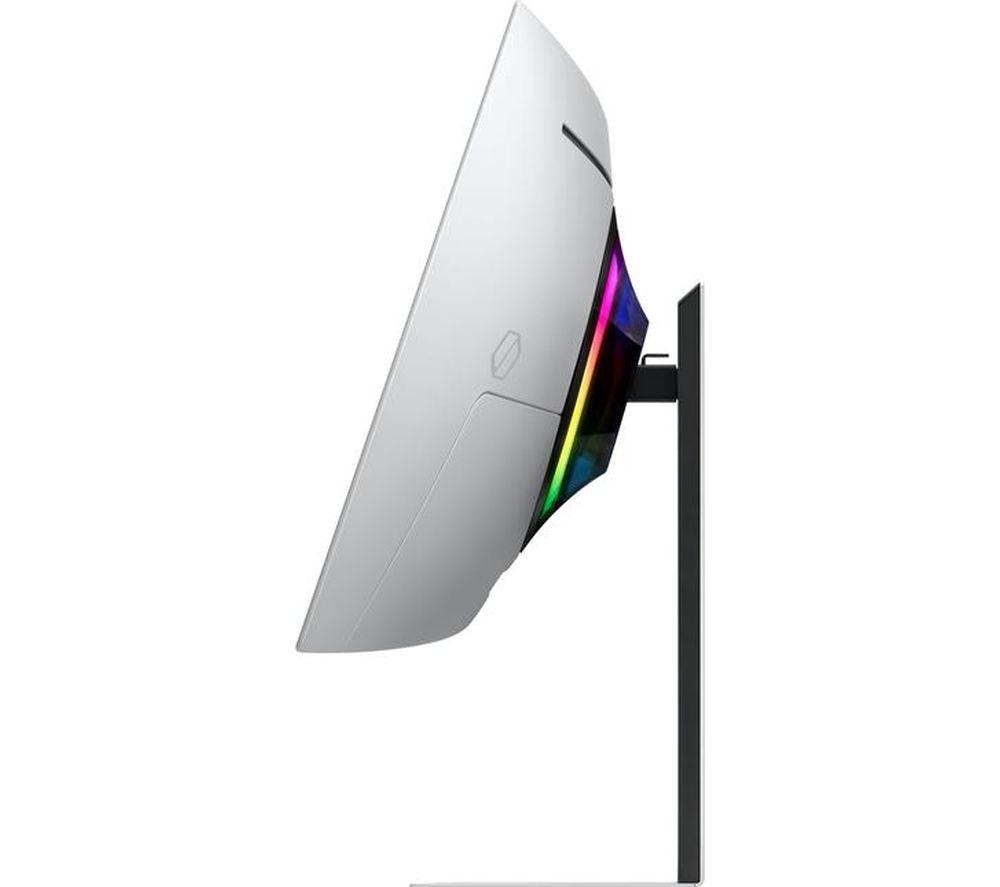 SAMSUNG Odyssey G8 LS34DG850SUXXU Quad HD 34" Curved QD-OLED Smart Gaming Monitor - Silver image number 9 of 10