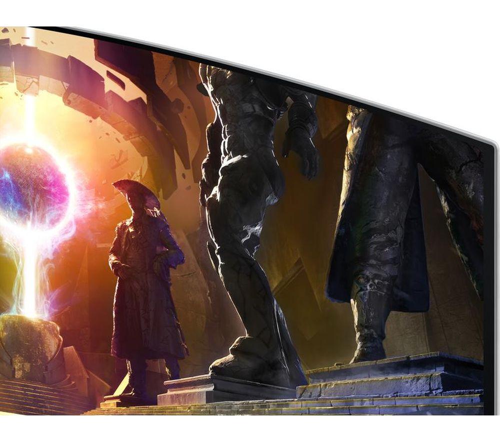 SAMSUNG Odyssey G8 LS34DG850SUXXU Quad HD 34" Curved QD-OLED Smart Gaming Monitor - Silver image number 10 of 10