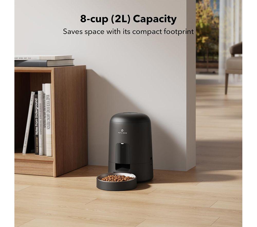 PETLIBRO Air Automatic Pet Food Feeder - 2 Litre, Black image number 5 of 8