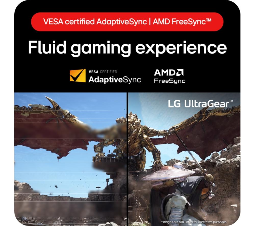 LG UltraGear 32GS60QC-B.AEKQ Quad HD 32" Curved VA LCD Gaming Monitor - Black image number 5 of 14