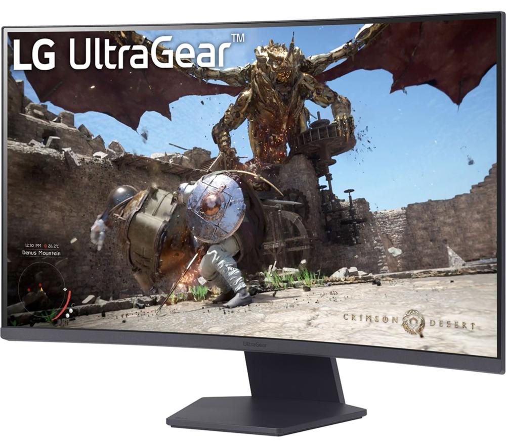 LG UltraGear 32GS60QC-B.AEKQ Quad HD 32" Curved VA LCD Gaming Monitor - Black image number 11 of 14