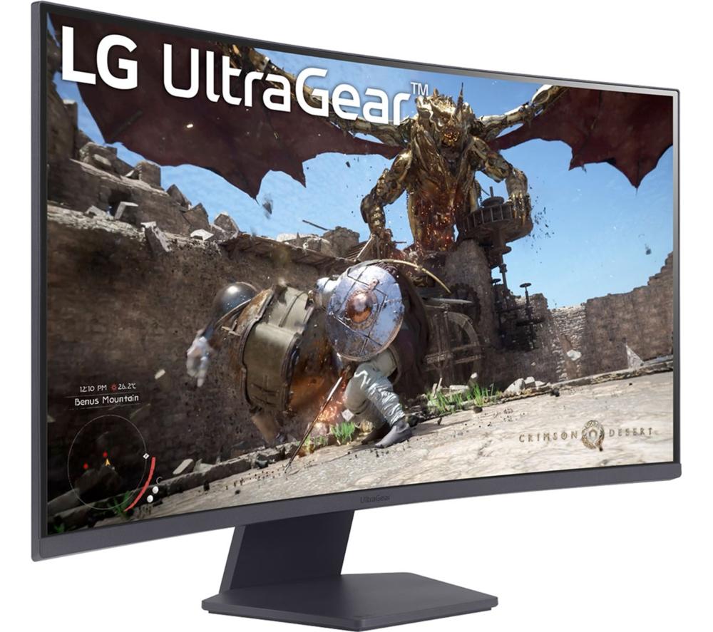 LG UltraGear 32GS60QC-B.AEKQ Quad HD 32" Curved VA LCD Gaming Monitor - Black image number 13 of 14
