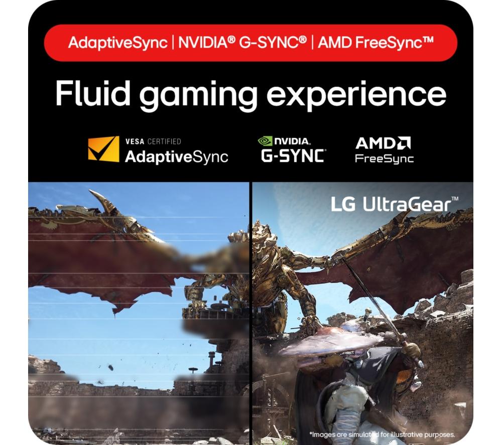 LG UltraGear 32GS85Q-B Quad HD 32" Nano IPS Gaming Monitor - Black image number 4 of 14