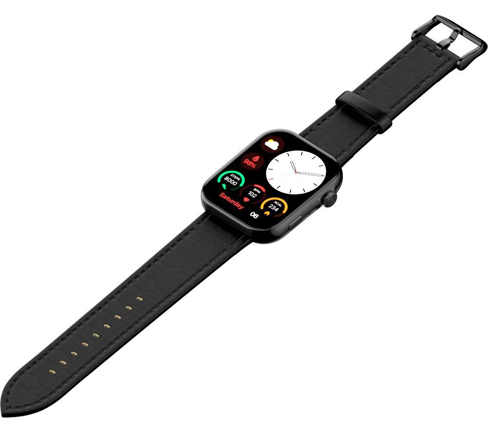 NOISE ColorFit Ultra 3 Smart Watch - Classic Dark Brown with Brown Leather Band image number 4 of 5