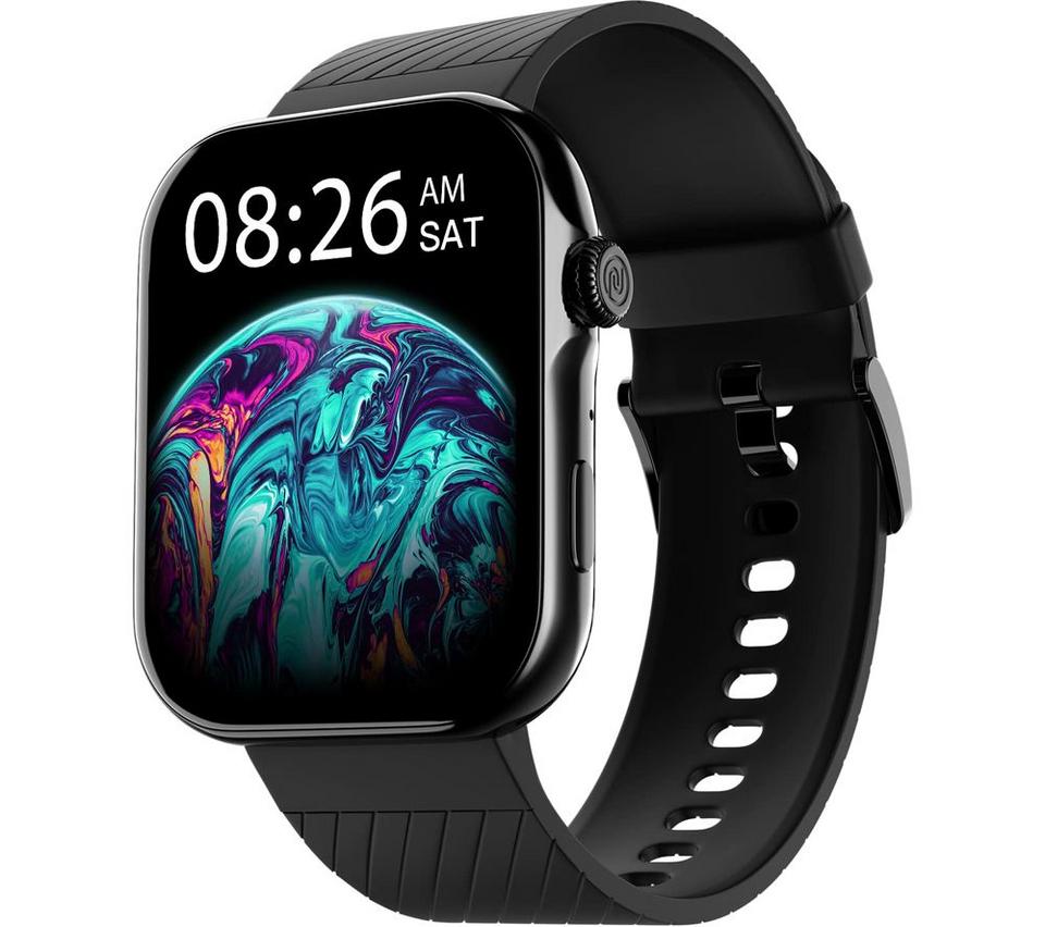 NOISE ColorFit Ultra 3 Smart Watch - Jet black Silicone Band