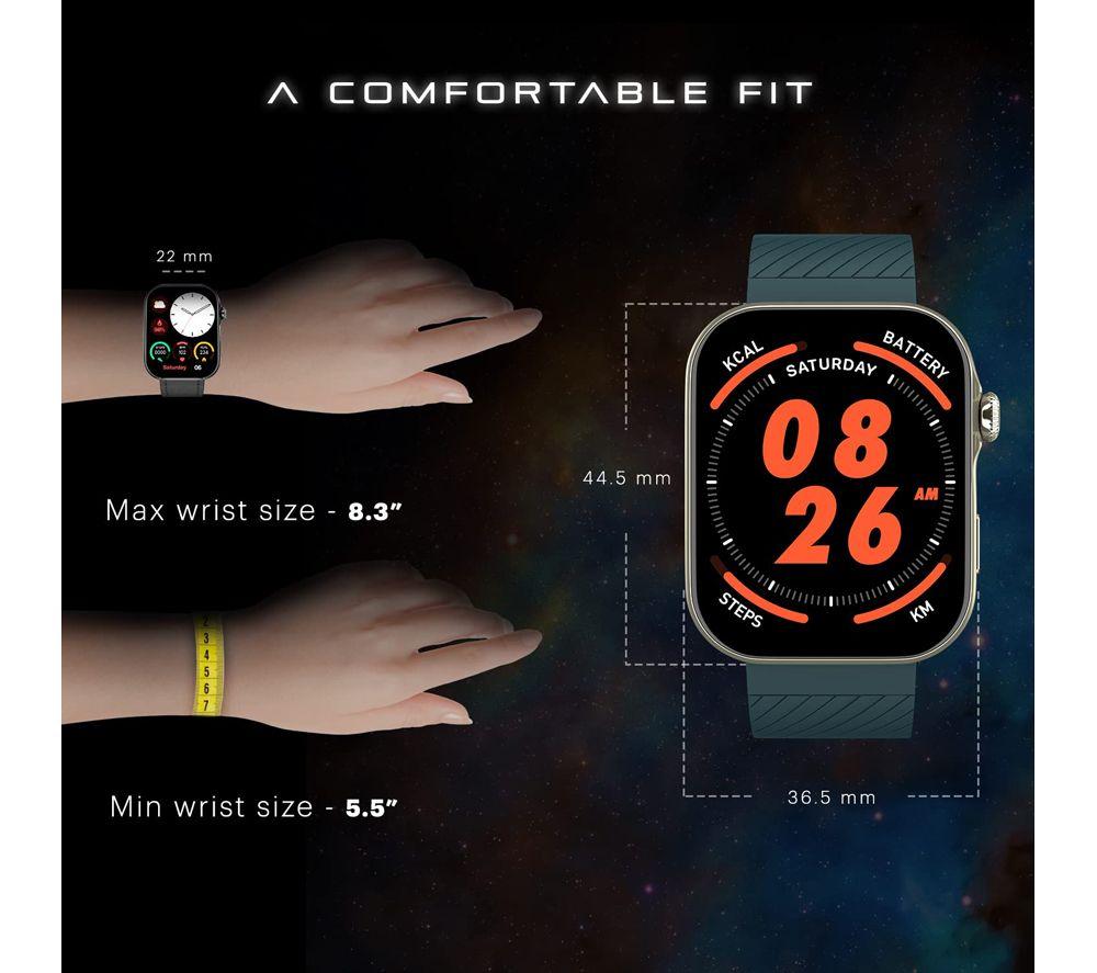 NOISE ColorFit Ultra 3 Smart Watch - Jet black Silicone Band image number 2 of 7