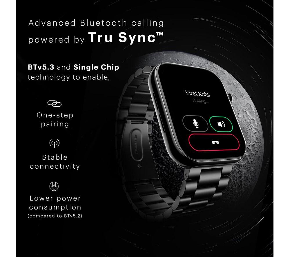 NOISE ColorFit Ultra 3 Smart Watch - Jet black Silicone Band image number 4 of 7