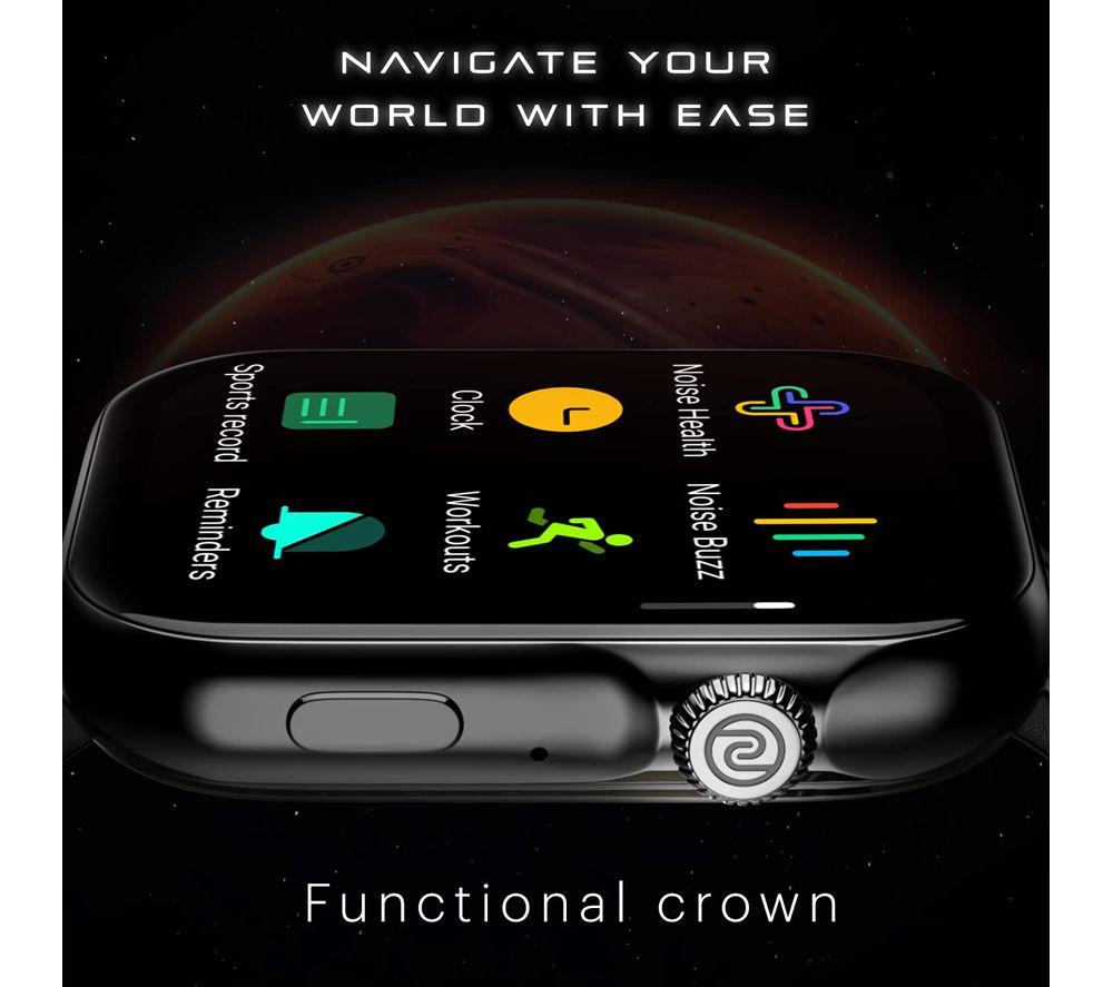 NOISE ColorFit Ultra 3 Smart Watch - Jet black Silicone Band image number 6 of 7