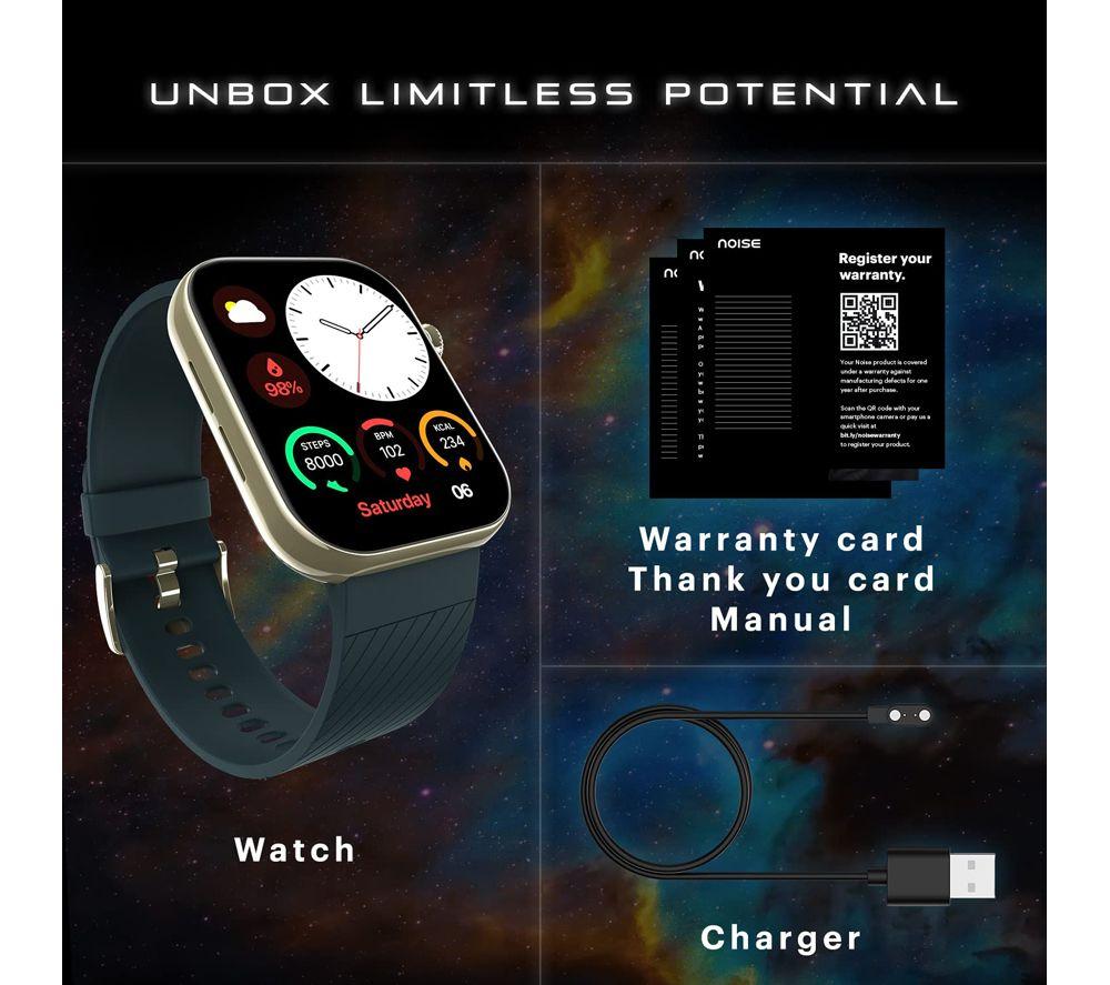 NOISE ColorFit Ultra 3 Smart Watch - Jet black Silicone Band image number 7 of 7