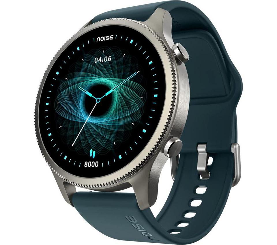 NOISE NoiseFit Halo Smart Watch - Forest Green, Silicone Strap