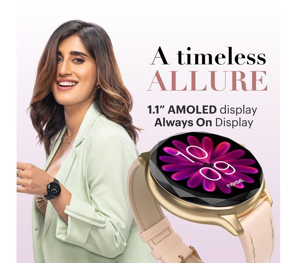 NOISE NoiseFit Diva Smart Watch - Silver Link, Metal Strap image number 3 of 9