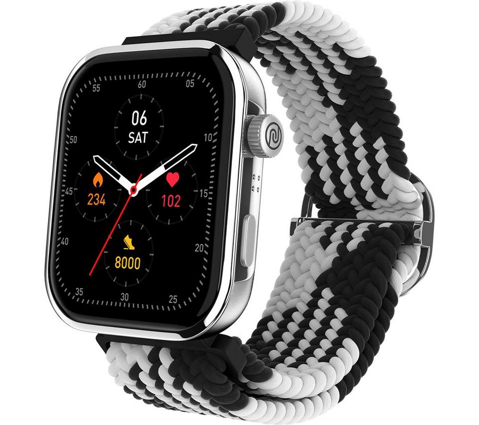 NOISE ColorFit Pro 5 Max Smart Watch - Shadow Black with Nylon Band