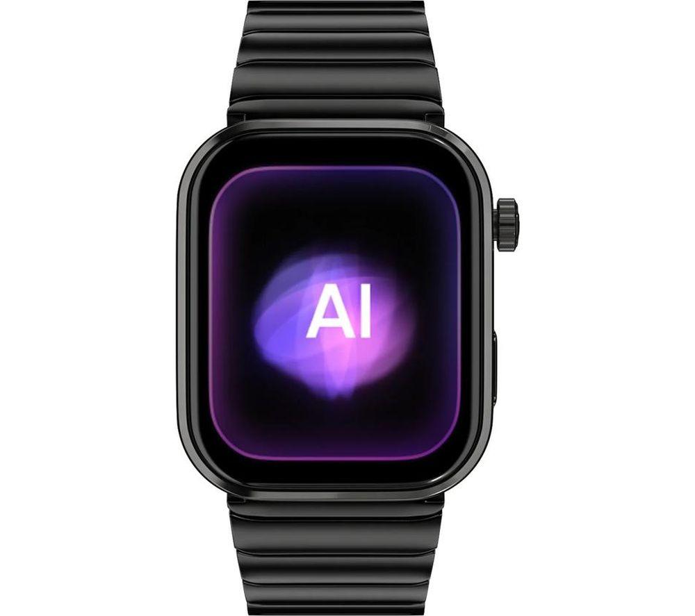NOISE ColorFit Pro 6 Max Smart Watch - Black Chrome with Black Metallic Band image number 3 of 5