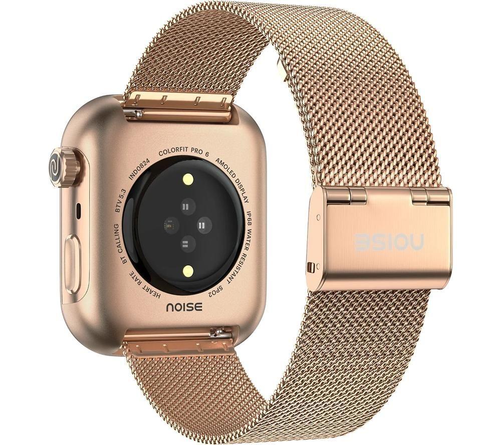 NOISE ColorFit Pro 6 Smart Watch - Rose Gold, Metal Strap image number 2 of 6