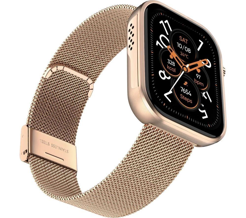 NOISE ColorFit Pro 6 Smart Watch - Rose Gold, Metal Strap image number 4 of 6