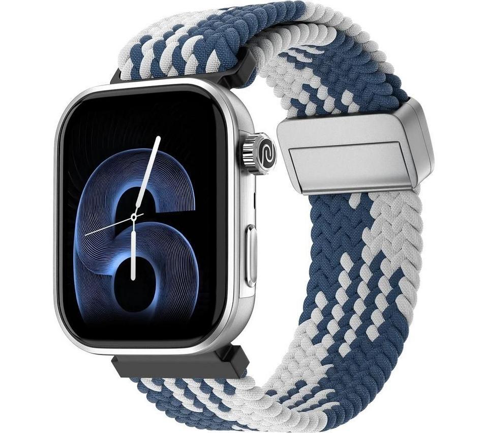 NOISE ColorFit Pro 6 Smart Watch - Arctic Weave, Nylon Strap