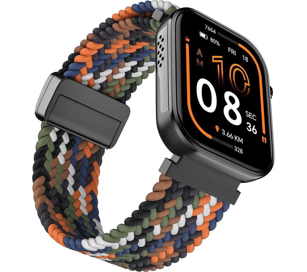 NOISE ColorFit Pro 6 Smart Watch - Prismatic Weave, Nylon Strap image number 3 of 6