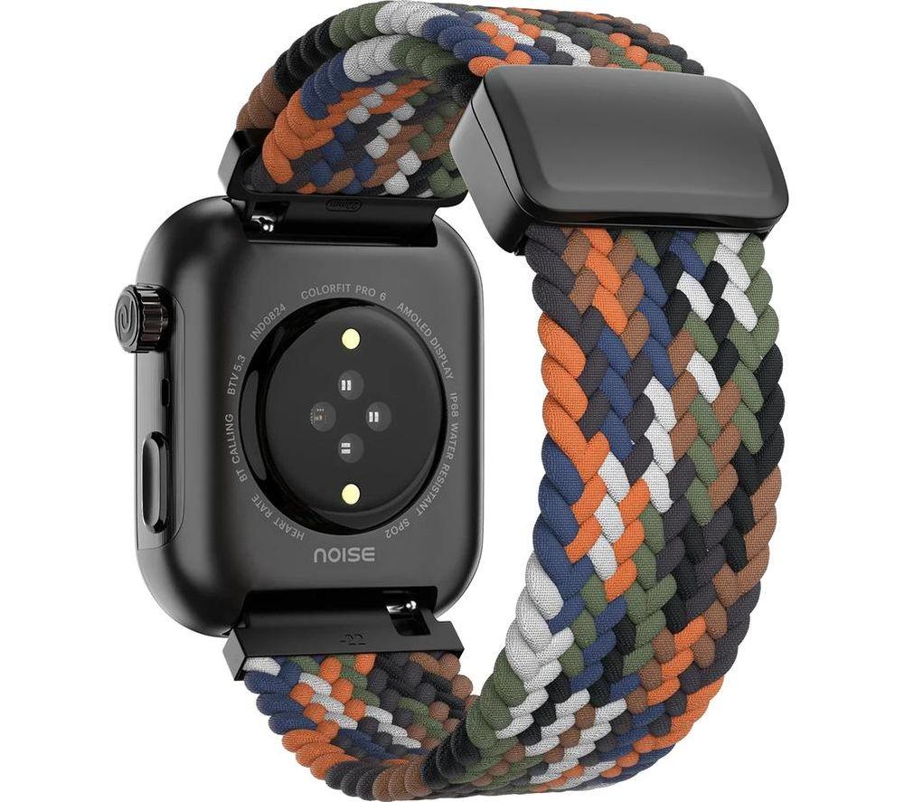 NOISE ColorFit Pro 6 Smart Watch - Prismatic Weave, Nylon Strap image number 5 of 6
