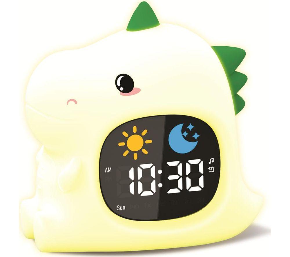 GROOV-E Cuties LED Night Light with Sleep Training Alarm - Rory Dinosaur image number 2 of 4
