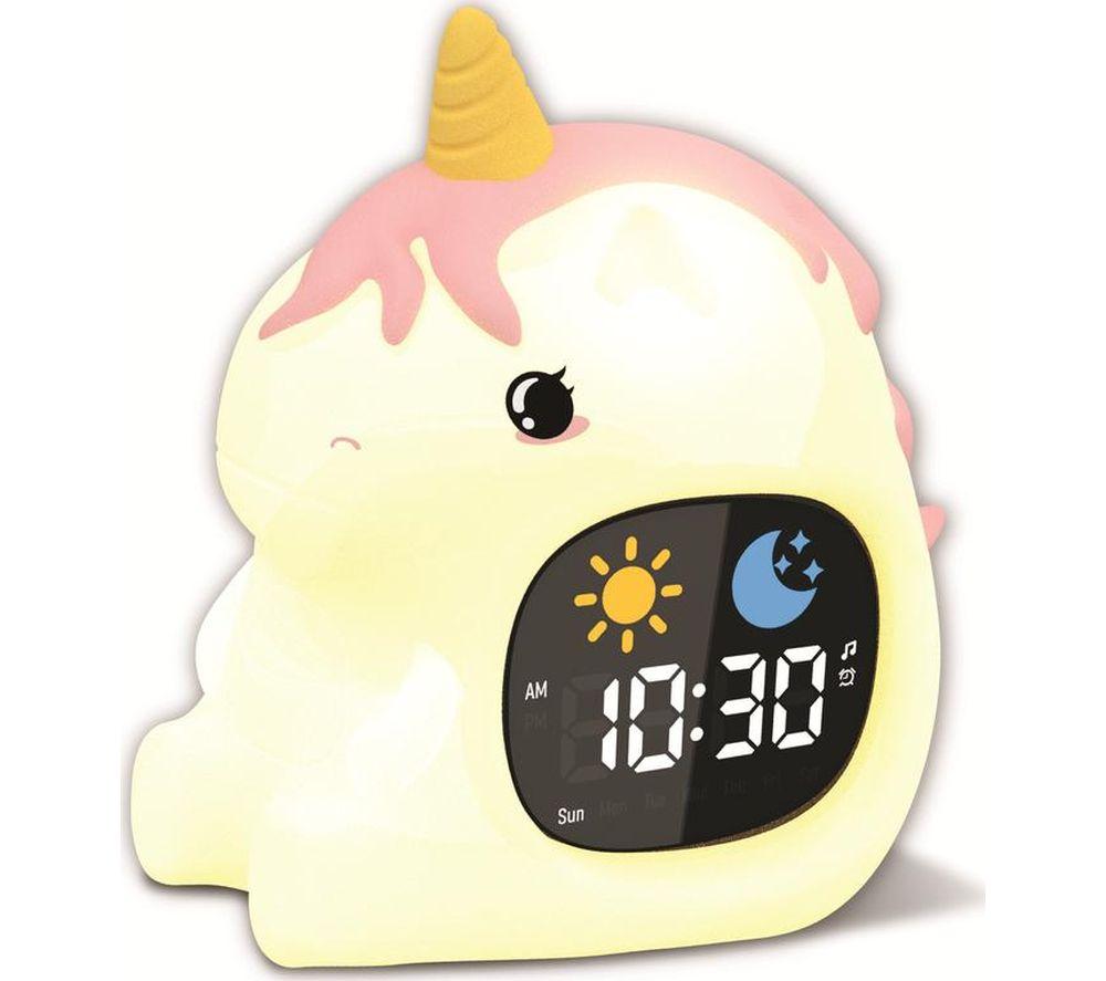 GROOV-E Cuties LED Night Light with Sleep Training Alarm - Unicorn image number 2 of 4