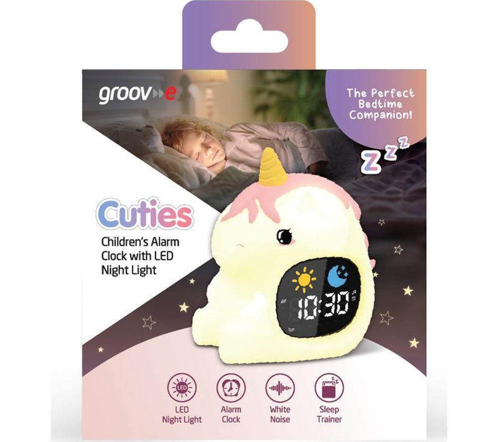 GROOV-E Cuties LED Night Light with Sleep Training Alarm - Unicorn image number 4 of 4