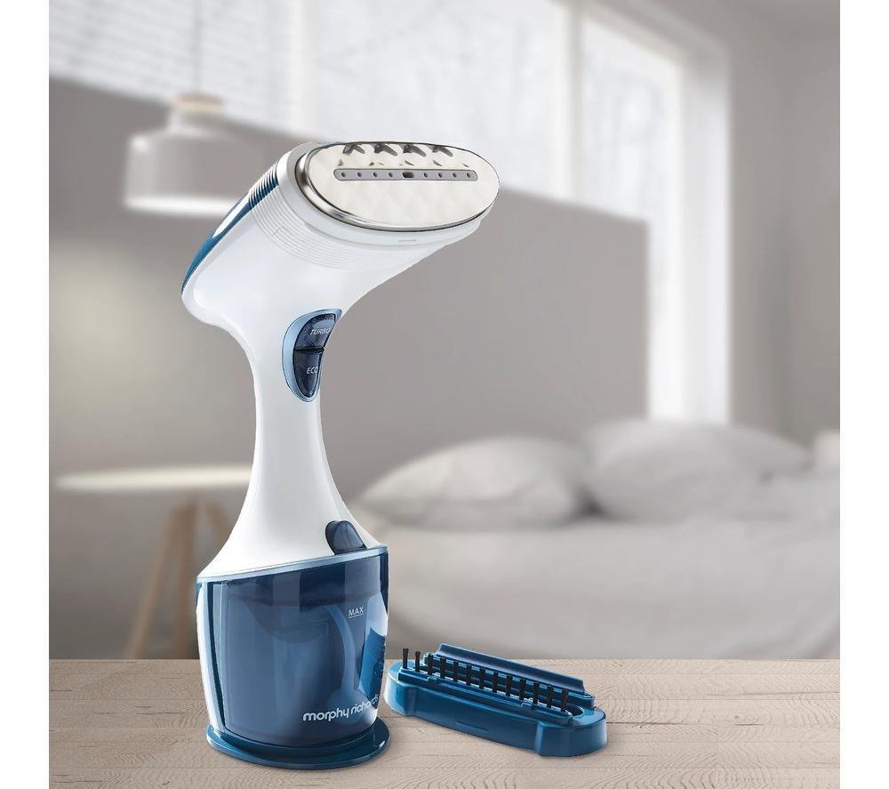 MORPHY RICHARDS 361000 Express Handheld Clothes Steamer - White & Blue image number 9 of 16